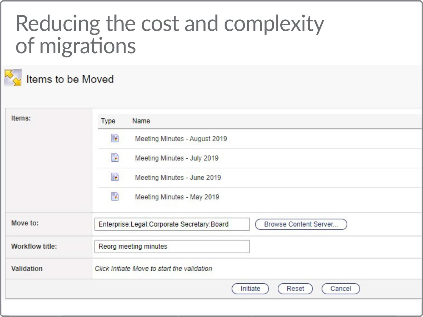 Reducing the cost and complexity of migrations