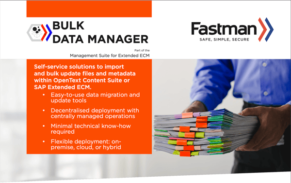 Bulk Data Manager Data Sheet