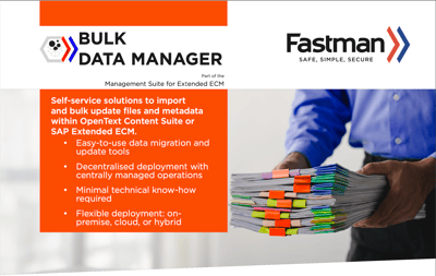 Fastman Bulk Data Manager