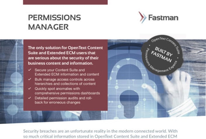 Permissions Manager Data Sheet